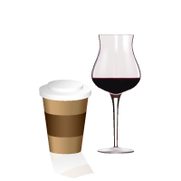 Vinho e café